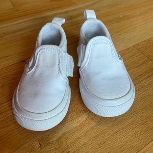 Toddler Size 3 Slip on White Vans
